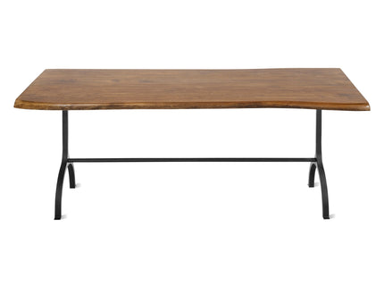 LIVE EDGE FOUNDRY DINING TABLE