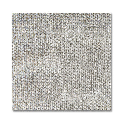 Close-up of a textured light grey carpet sample shows a consistent, tightly woven pattern with subtle shading, offering ultra-plush comfort for modern luxury. Clean edges perfectly complement a Millenium 4 Piece Right L sectional sofa.