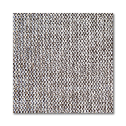Close-up of the My Cloud Slope 4 Piece Straight sectionals gray woven fabric, featuring a tight crisscross pattern. The subtle, neutral colors exude cozy elegance. A slight shadow on the right suggests left-side illumination.