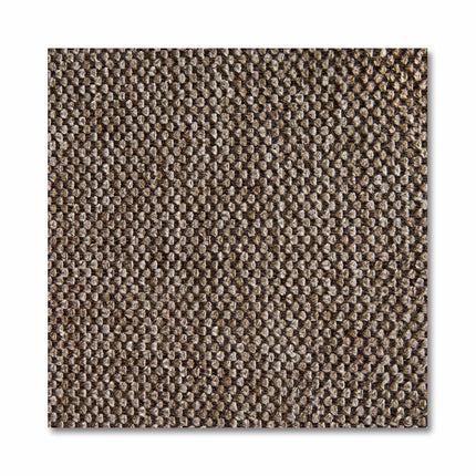 A square textured fabric swatch with a brown, woven pattern is perfect for the My Cloud Loveseat. Its small, uniform weave creates a tactile surface that adds subtle shadows and highlights, enhancing your customizable furniture experience.