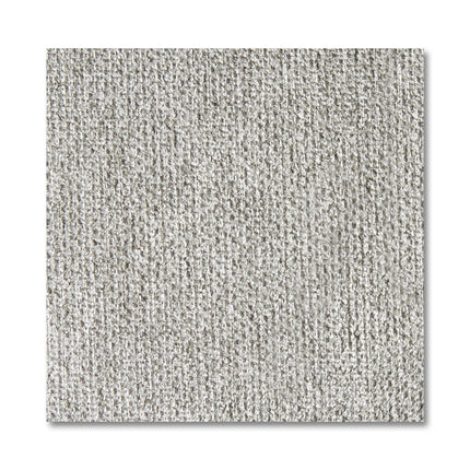 Close-up of a gray textured square surface reminiscent of the carpet-like fabric on a Maddox Chair. The coarse, evenly distributed texture features a subtle fiber pattern that evokes mid-century modern style.